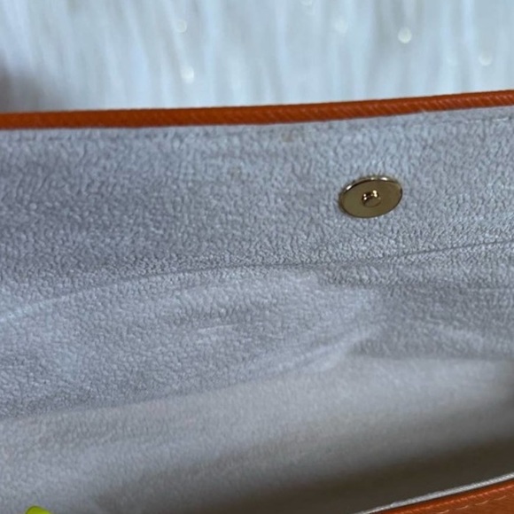 EUC Tory Burch Dust Cover and Eyeglasses Case BURNT ORANGE - Picture 5 of 6